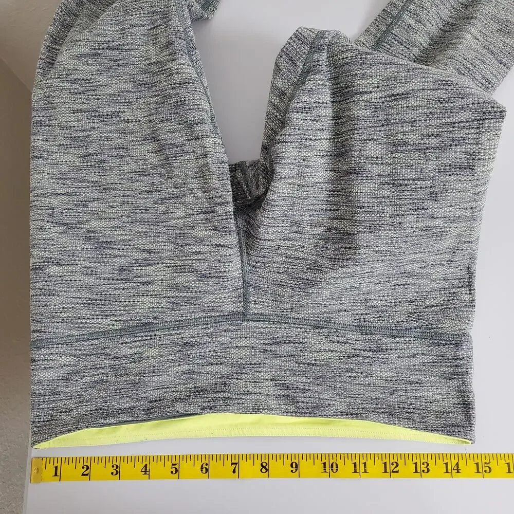 Lululemon Crop Leggings Womens Size‎ 8 Capri Heathered Gray 20